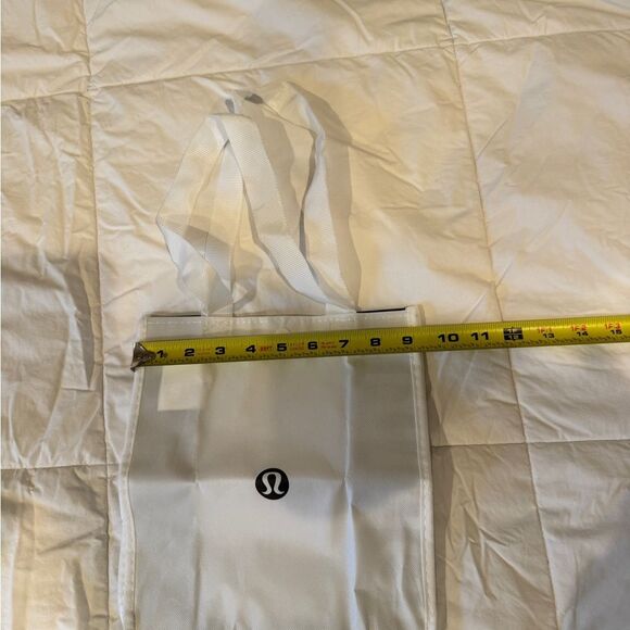 Lululemon Reusable Mini Tote Bag Black White | Small Shopper Gift Bag - Picture 4 of 8